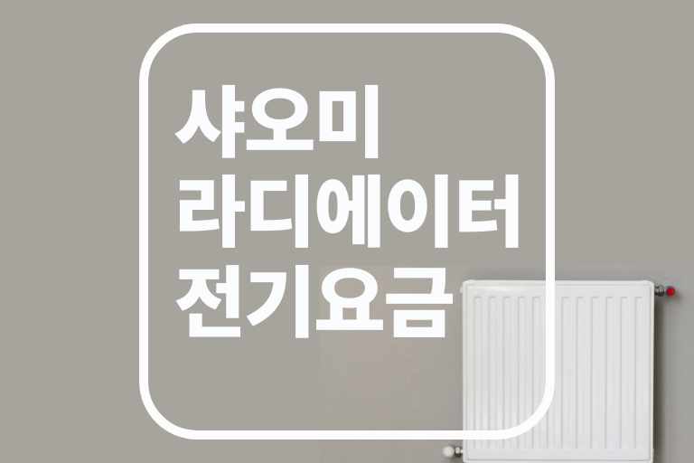 샤오 미 라디에이터 전기요금, 샤오미